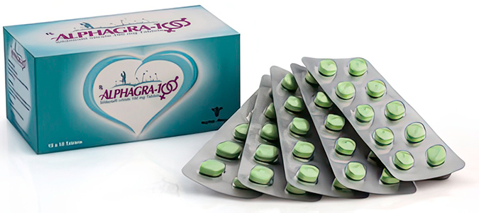 Alphagra Sildenafil Citrate 100mg Alpha Pharma