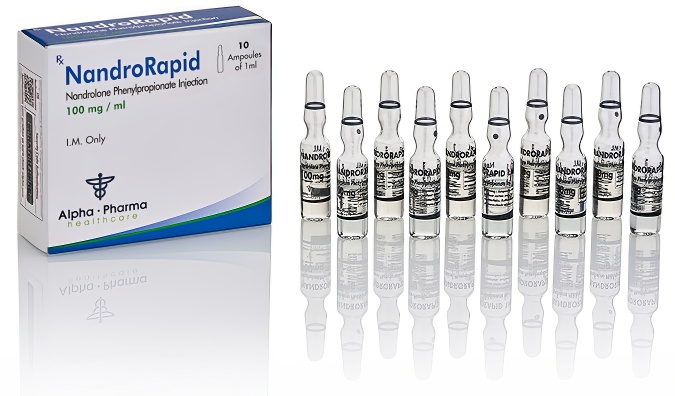 NandroRapid Nandrolone Phenylpropionate 100mg ampoules Alpha Pharma