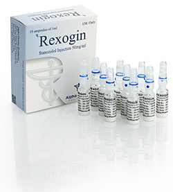 Rexogin Stanozolol 50mg ampoules Alpha Pharma old