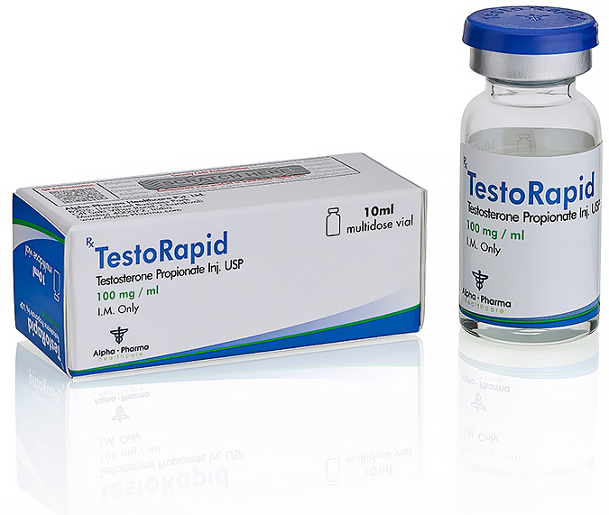 TestoRapid Testosterone Propionate 100mg vial Alpha Pharma