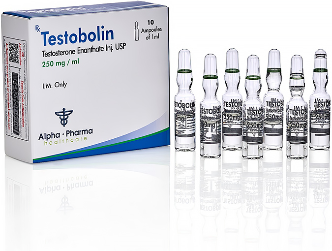 Testobolin Testosterone Enanthate 250mg ampoules Alpha Pharma