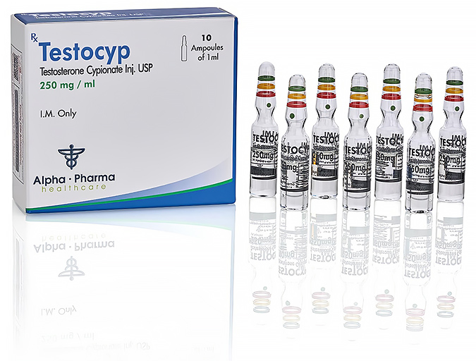 Testocyp Testosterone Cypionate U.S.P. 250mg Alpha Pharma