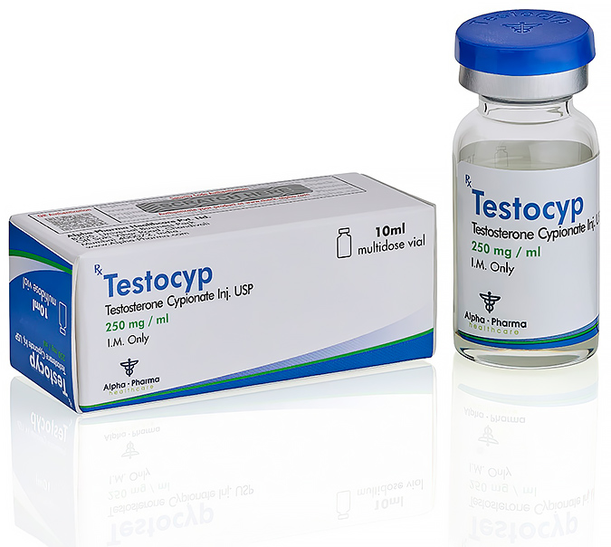 Testocyp Testosterone Cypionate U.S.P. 250mg Alpha Pharma